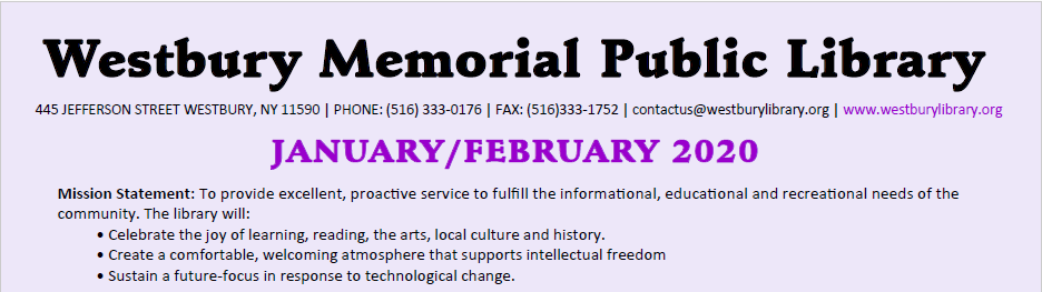January / February 2020 Newsletter